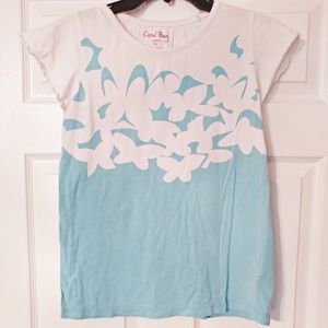 4/$15 💗 CORAL BAY Size Sp Blue Butterfly Blouse